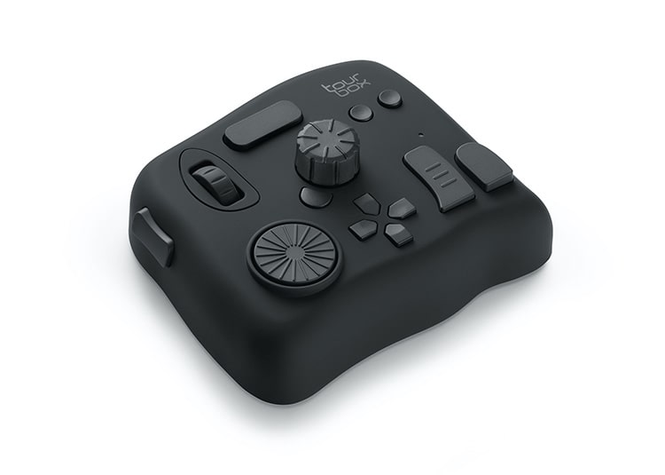 すべての創作を掌握する左手デバイス TourBox NEO 斜め