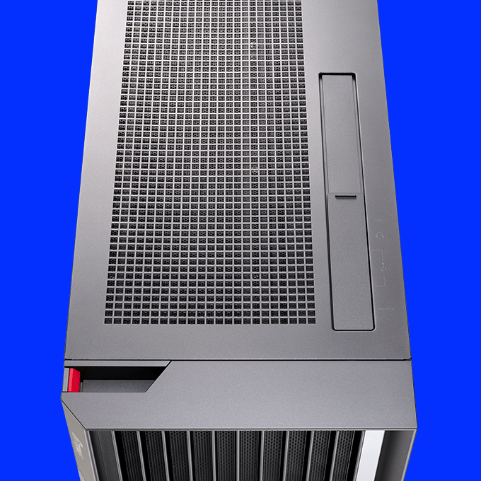 上部配置のコネクタでスムーズな接続