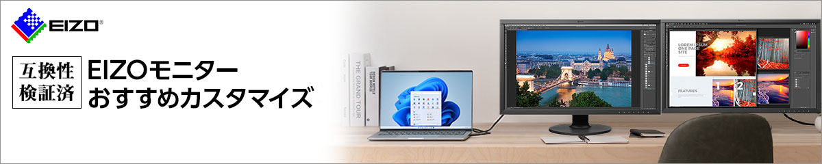 EIZOモニター互換性検証済DAIVパソコン(PC)モニターセットモデル販売中