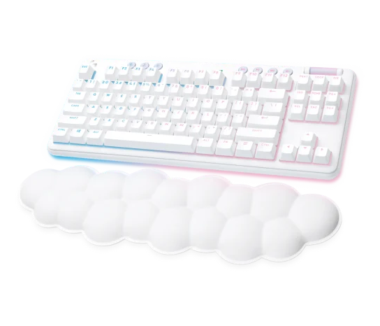 G715 ワイヤレスゲーミングキーボードとパームレスト-メカニカルスイッチ ホワイト
