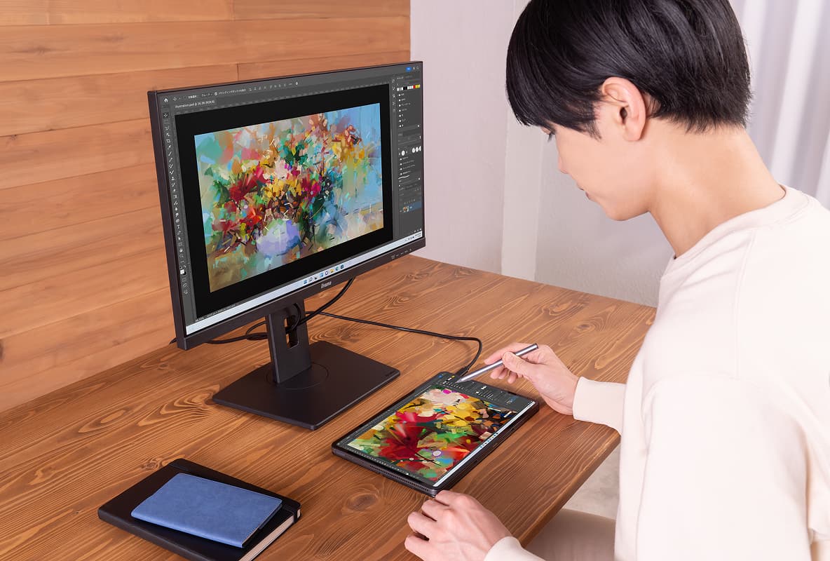 高精細な画面で画像編集もイラスト制作も思いのままに