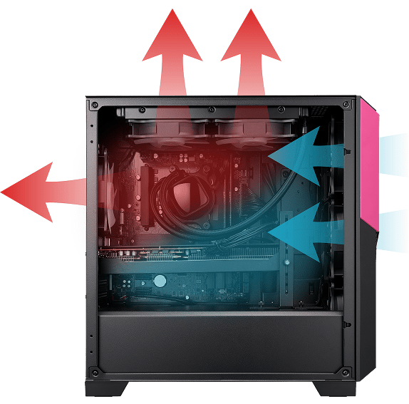 NEXTGEAR ミニタワーケース筐体ケースファンのイメージ画像