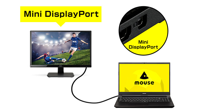 Mini DisplayPort接続