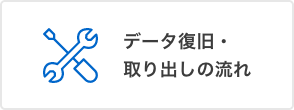 データ復旧・取り出しの流れ