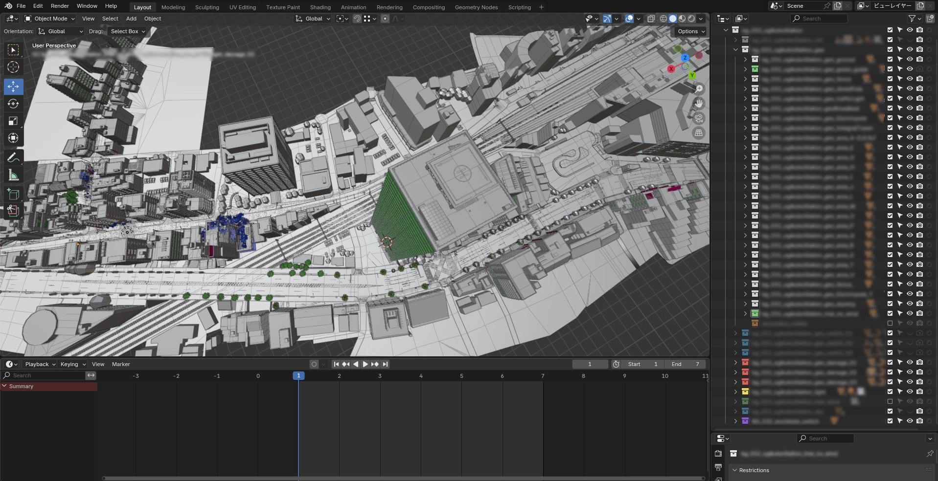 『レゼ篇』の舞台のひとつである、駅周辺の背景