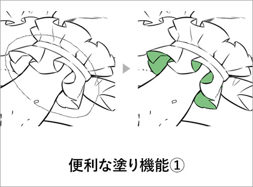 便利な塗機能