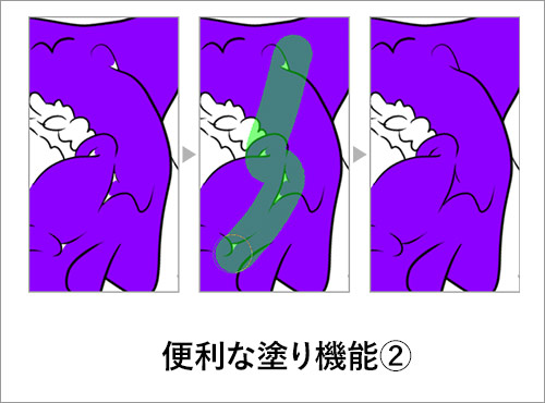 便利な塗機能