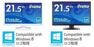 iiyama PROLITE E2280HS ×4枚（アーム付き）