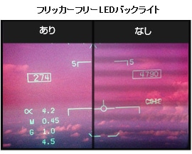 フリッカーフリーLEDバックライト