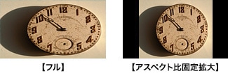 アスペクト比固定拡大モード