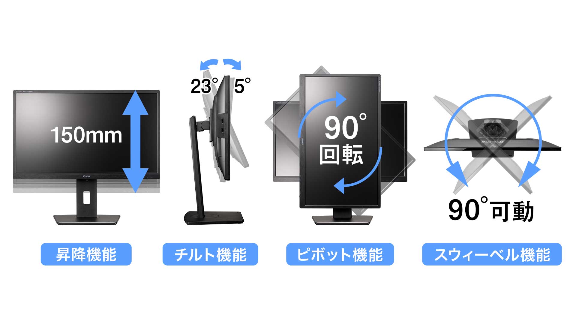 ProLite XBHSU B5H│iiyama│BTOパソコン・PC通販ショップのマウス