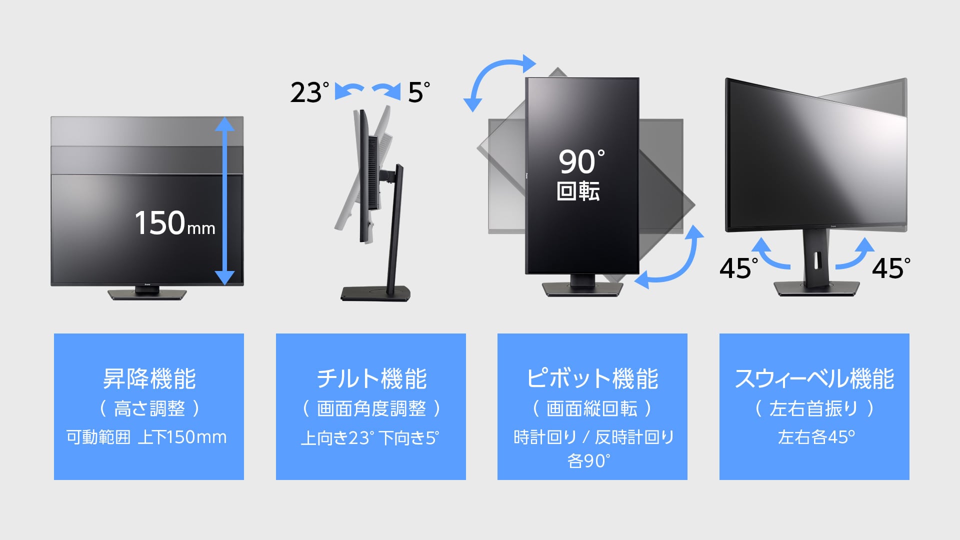 使用シーンに合わせて調整できる、多機能スタンド