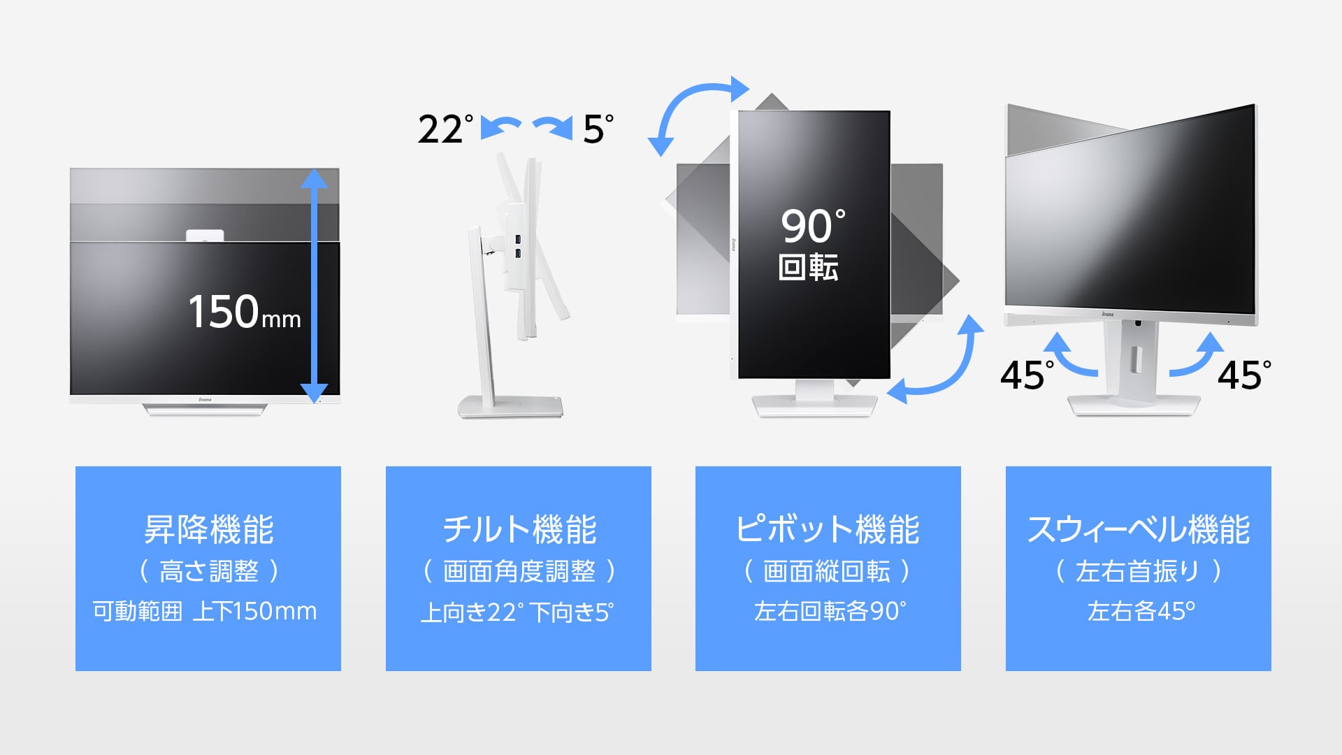 使用シーンに合わせて調整できる、多機能スタンド