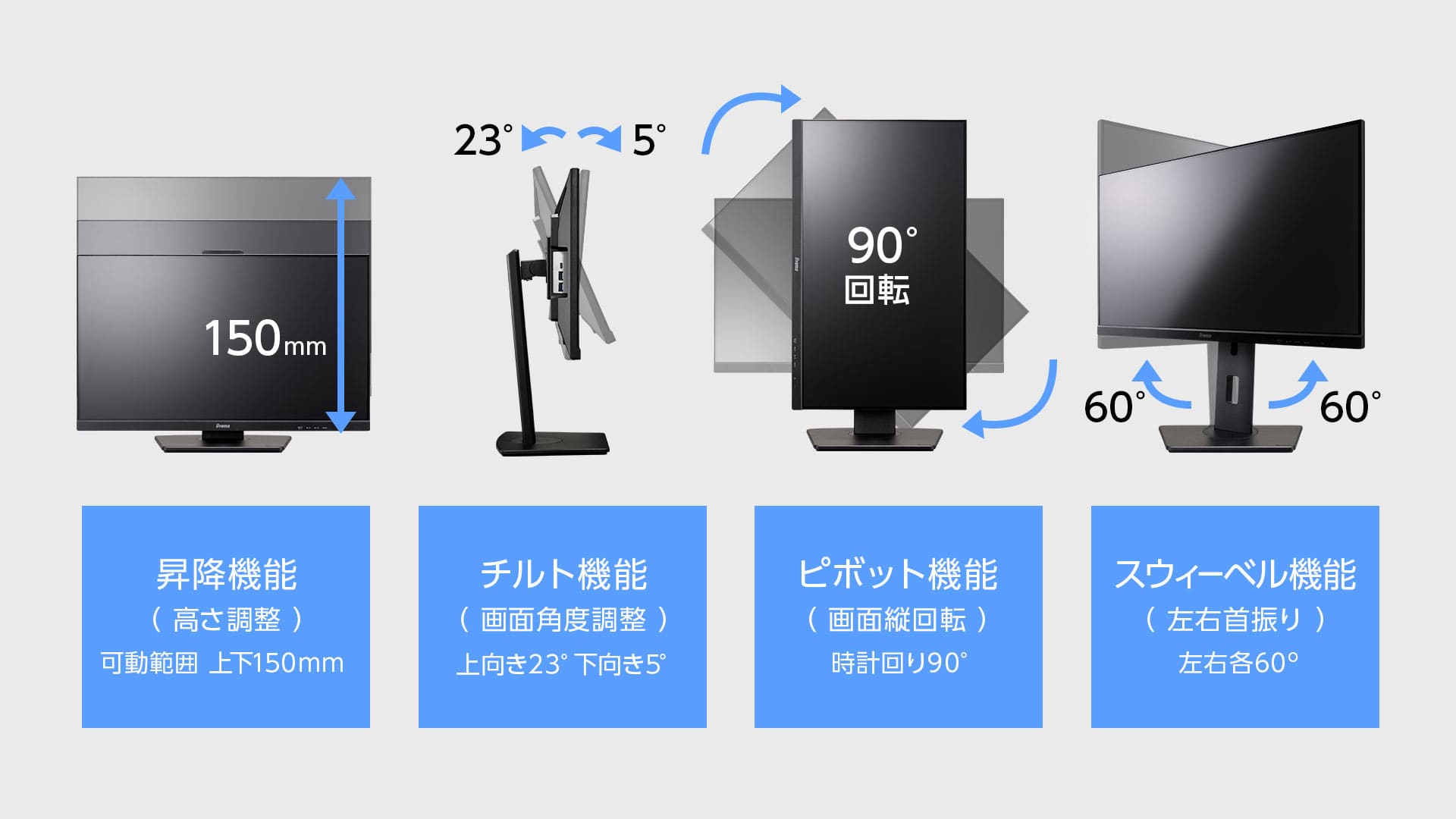 使用シーンに合わせて調整できる、多機能スタンド