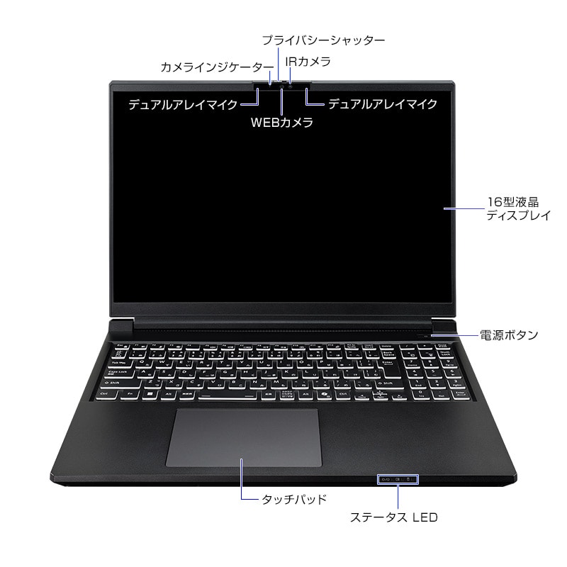 DAIV N6-I7G7TBK-C（NVIDIA Studio 認定PC）