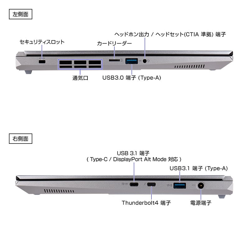 DAIV S4-I7G60SR-D(NVIDIA Studio 認定PC)│パソコン(PC)通販の DAIV S4-I7G60SR-D(NVIDIA Studio 認定PC)│パソコン(PC)通販の