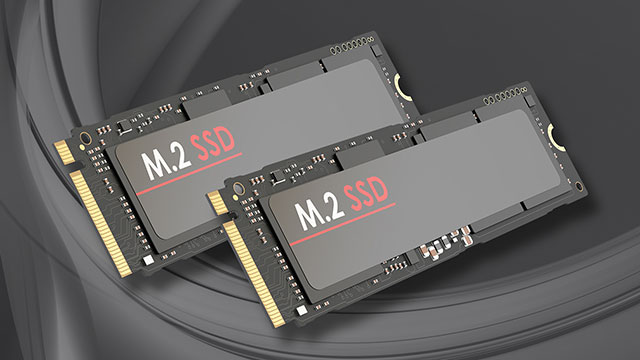 M.2 SSD・2.5型HDDを搭載可能