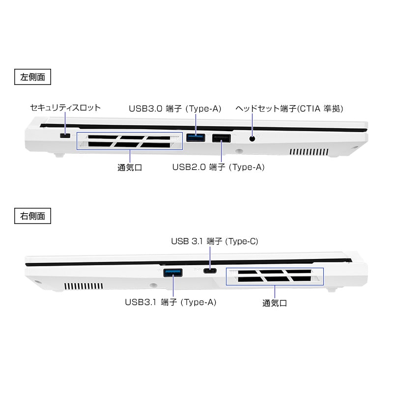 G TUNE P5-I7G70WT-C（ホワイト）