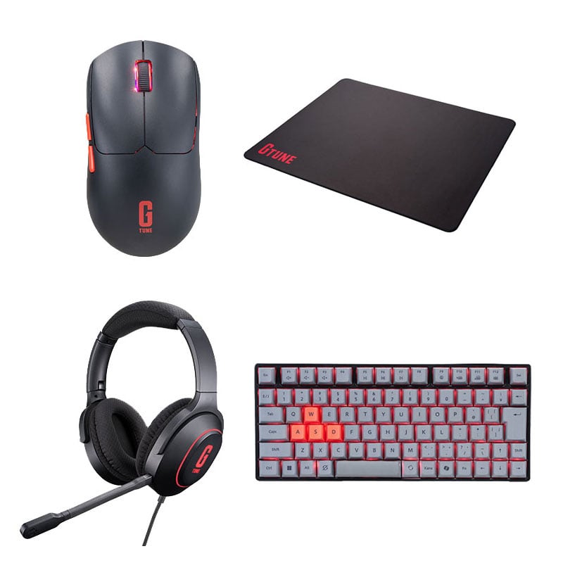 【ほぼ新品】G-Tune DG-A5G60 ゲーミングPCセット G TUNE DG-A5G60(G TUNEオリジナルデバイスセット)はじめての