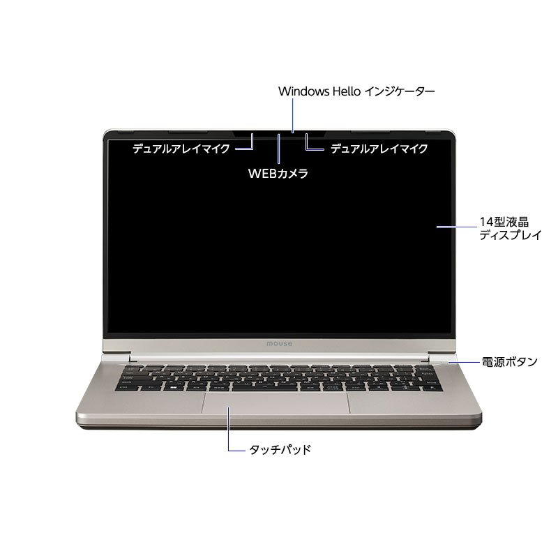 mouse B4-i7（シャンパンゴールド） [ Windows 11 ]