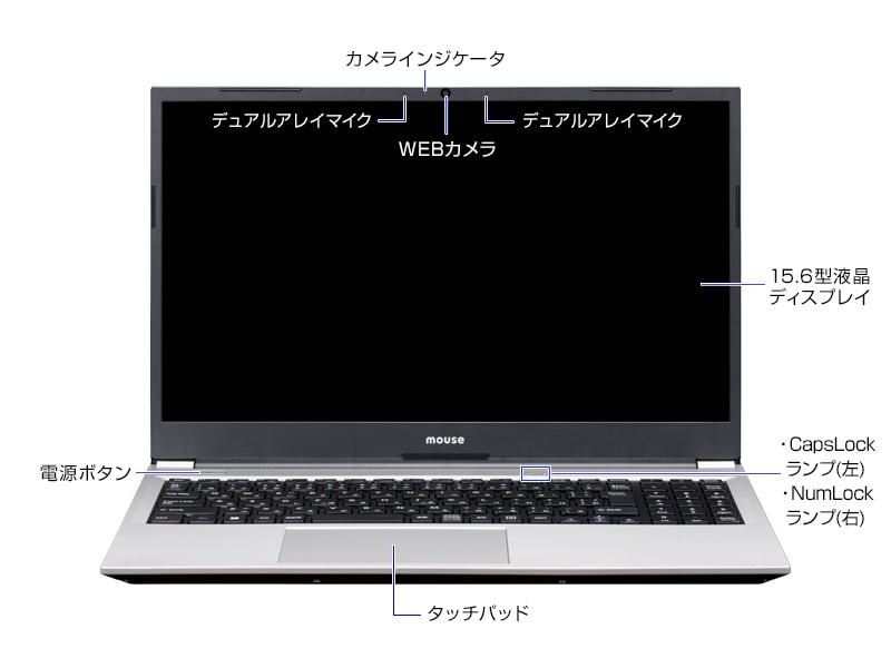 マウスコンピュータ 15インチ Core i7 16GB SSD1TB 2018