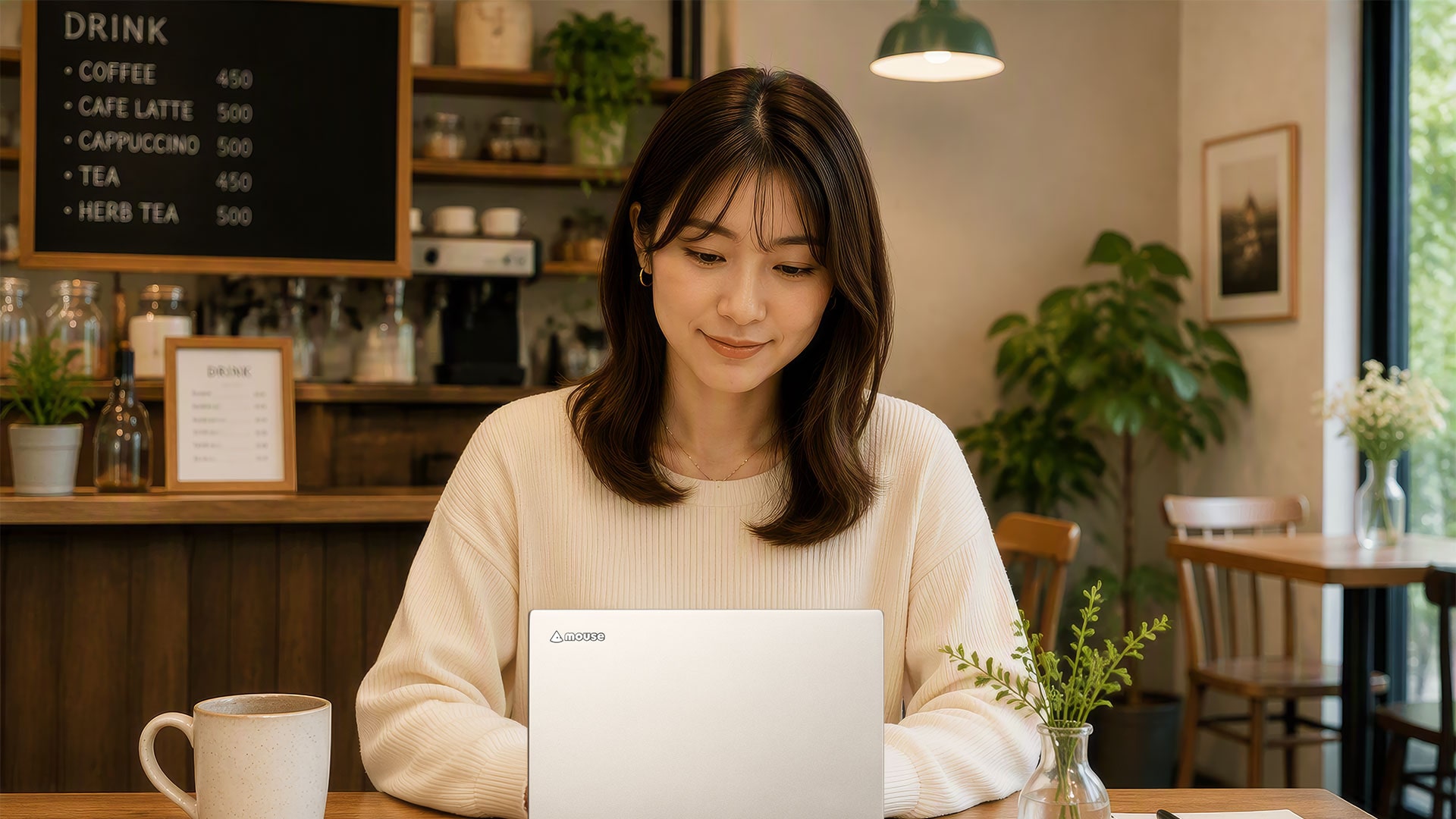 静かな場所でも気兼ねなく使える静音設計