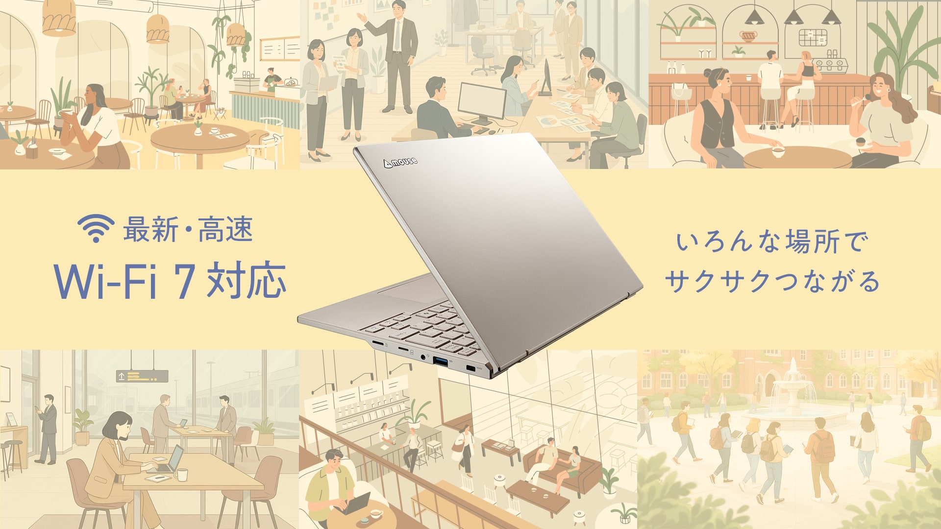 サクサクつながる、高速Wi?Fi
