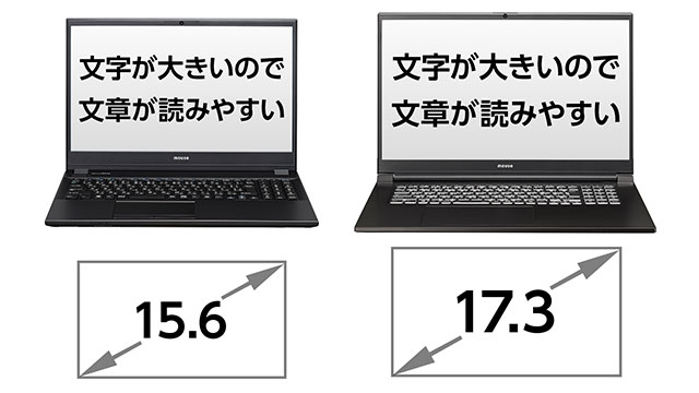 文字が大きいので文章が読みやすい