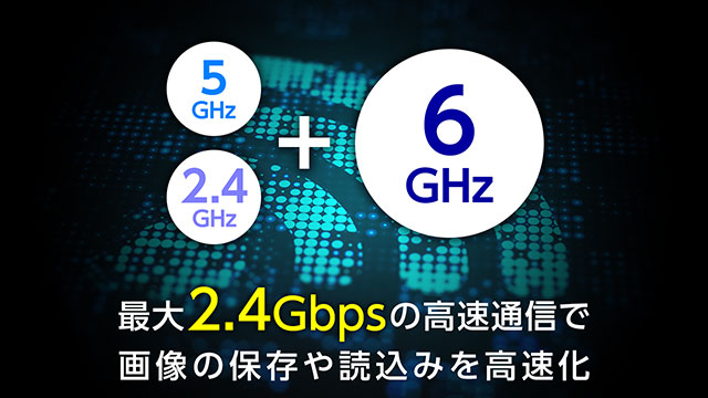 無線LAN Wi-Fi 6Eに対応