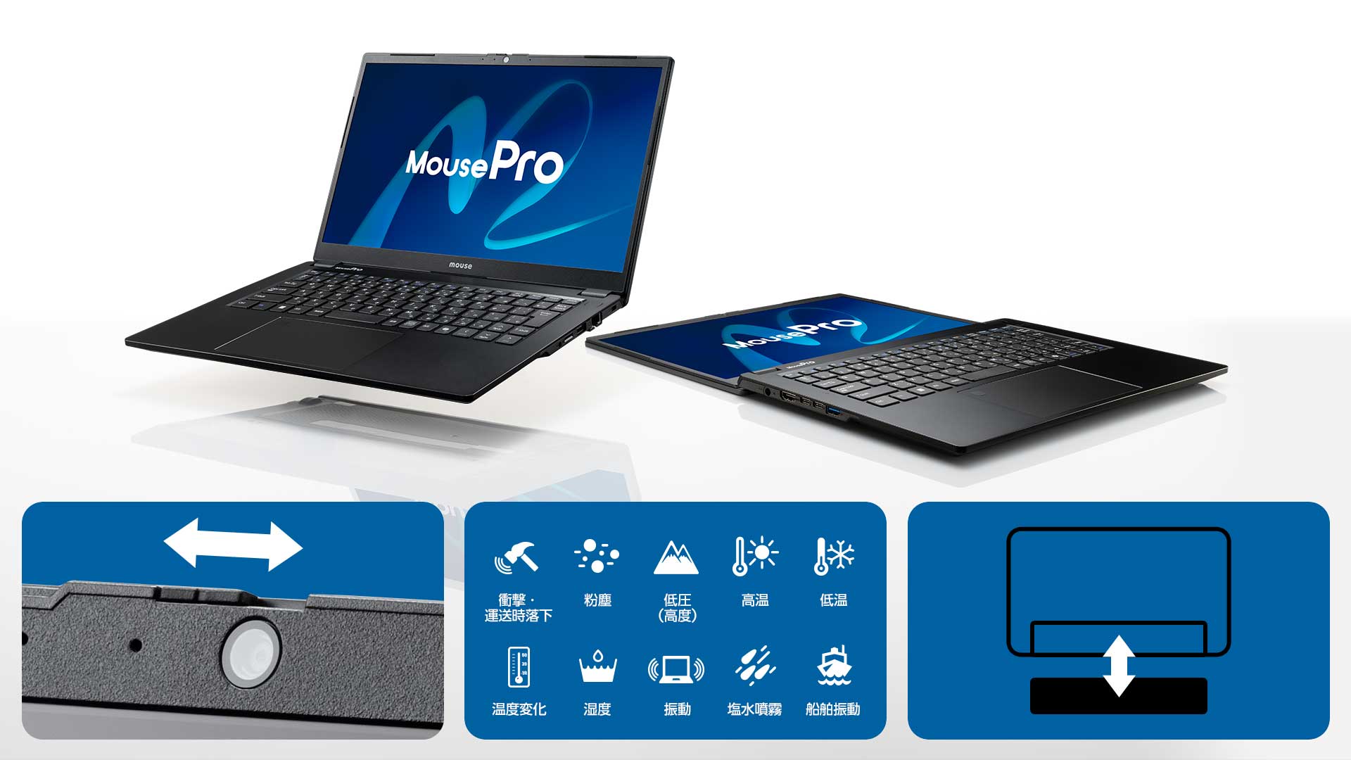 各種機能に対応した14型モバイルワーク向けノートPC