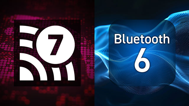 5.7Gbpsの高速通信が可能なWi-Fi 7と最新のBluetooth 6に対応
