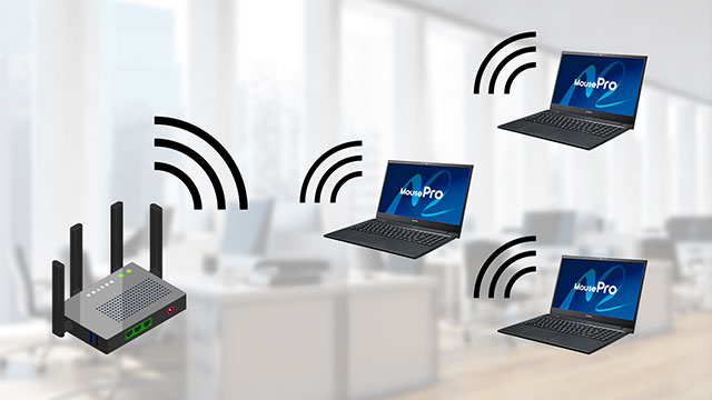 高速で混雑に強いWi-Fi6選択可能